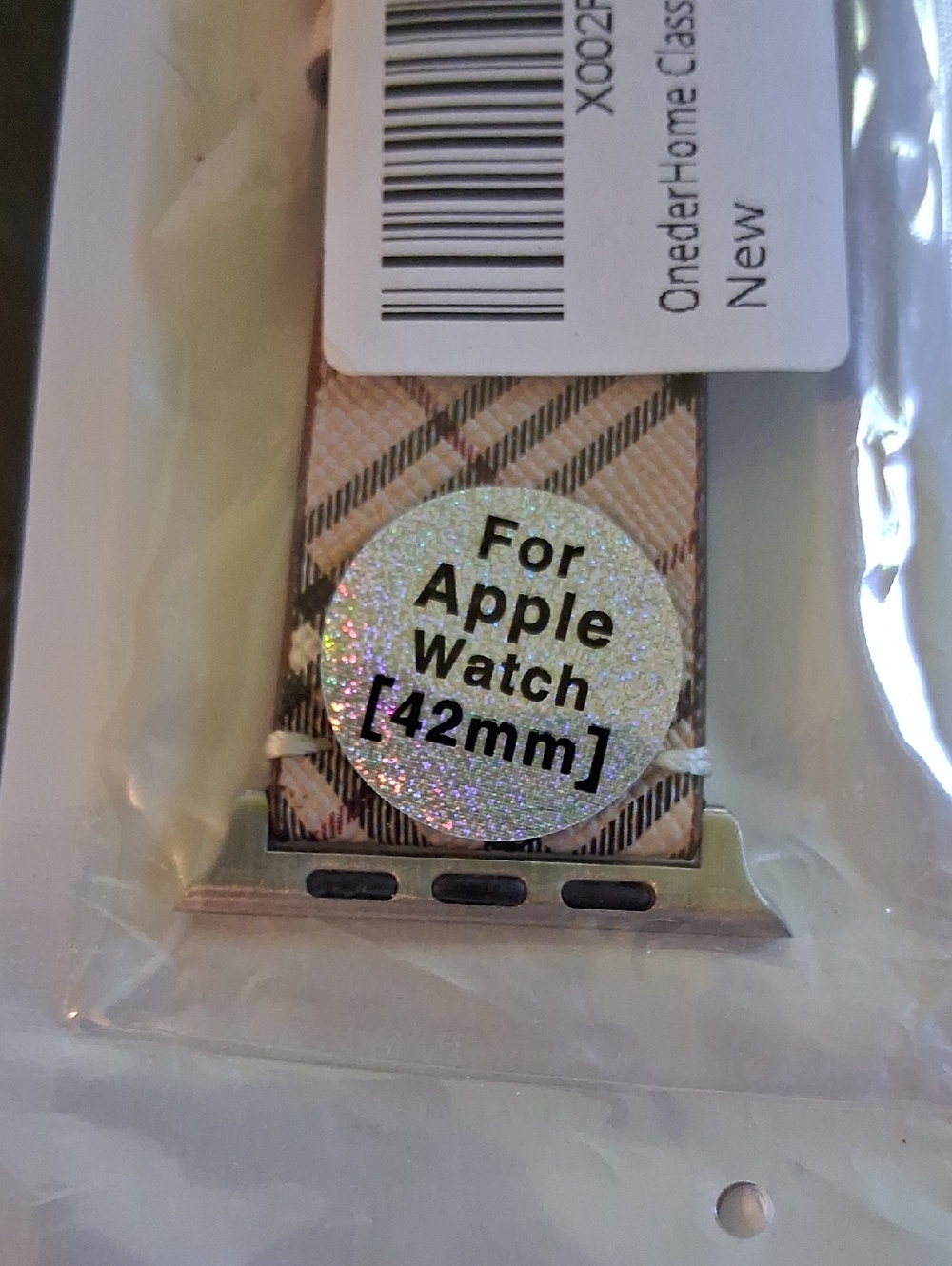 PLAID APPLE WATCH BAND